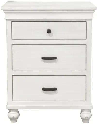 Cottage Pearl White Nightstand