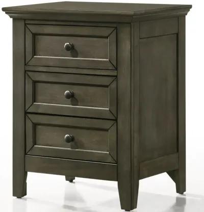 San Mateo Pewter Nightstand