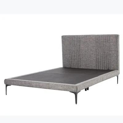 Sidney Grey King Upholstered Platform Bed