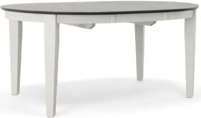 Cosmopolitan Heather Gray/White Oval Table