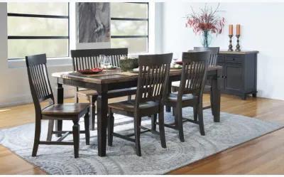 Vista Hickory/Coal Extension Dining Table