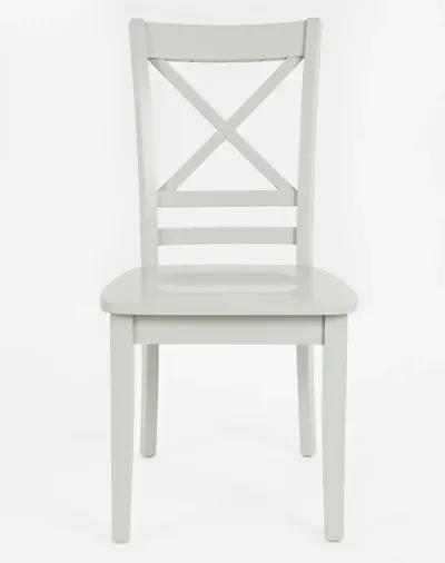 Simplicity Dove Grey X-Back Side Chair