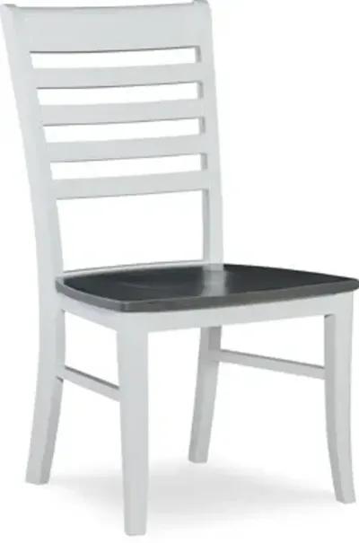 Cosmopolitan Heather Gray/White Roma Side Chair