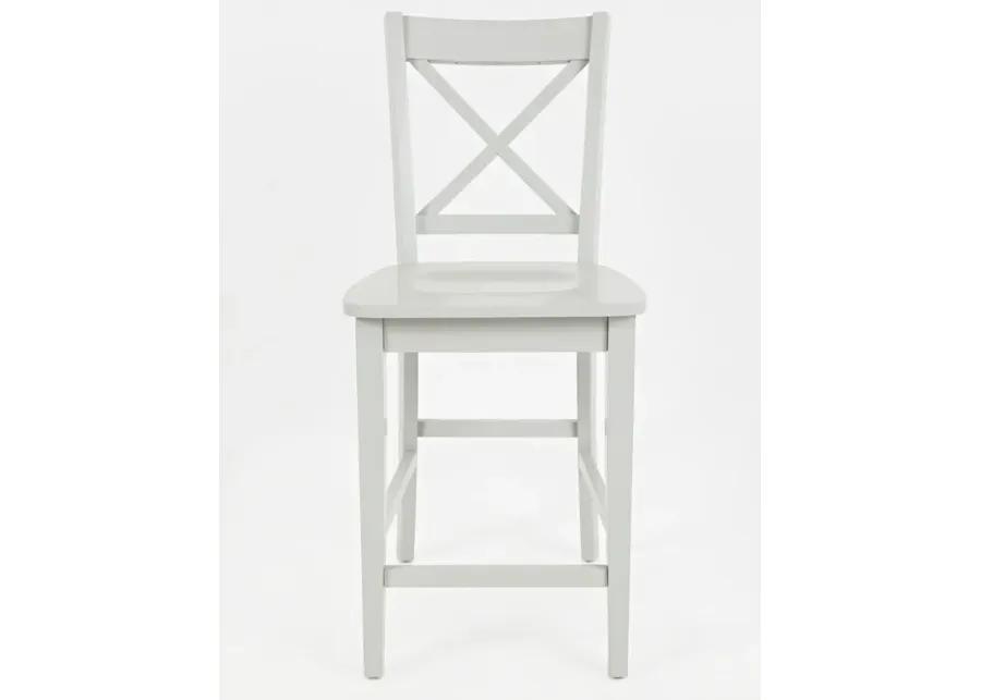 Simplicity Dove Grey X-Back Stool