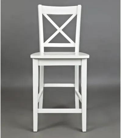 Simplicity Paperwhite X-Back Counter Stool