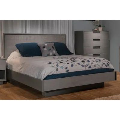 Sheffield Light Grey Platform Bed