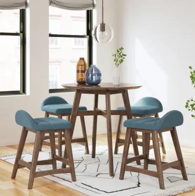 Lyncott Blue Counter Height Stool