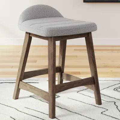 Lyncott Grey Counter Height Stool