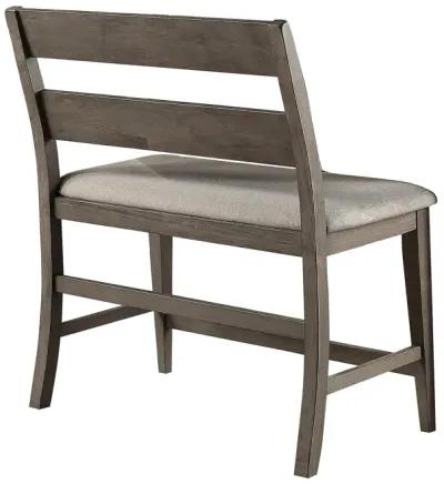 Grey Mango Pub Bench with Back