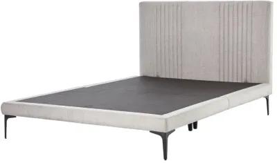 Sidney Light Grey Upholstered Platform Bed