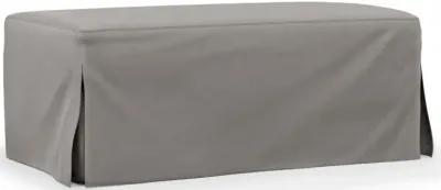 Newport Slate Slipcover Ottoman