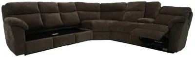 Medford 3 Piece Zero Gravity Power Headrest Reclining Sleeper Sectional with Power Lumbar