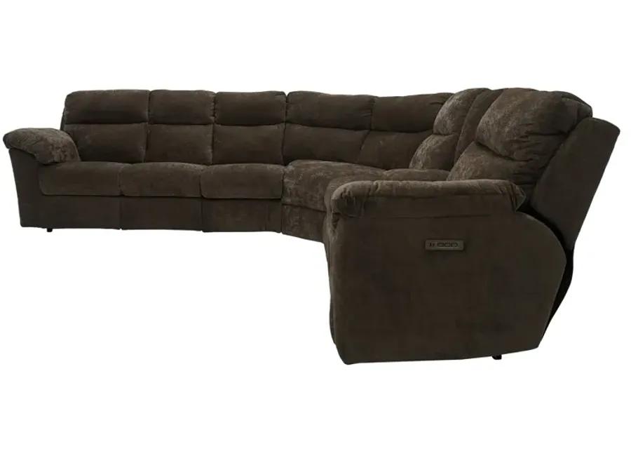 Medford 3 Piece Zero Gravity Power Headrest Reclining Sleeper Sectional with Power Lumbar