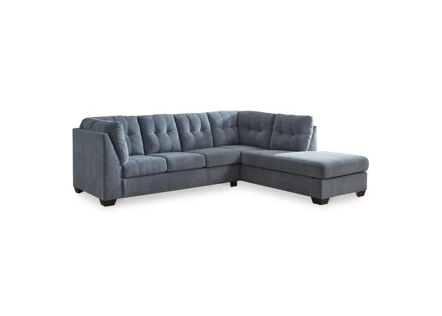 Marleton Denim 2 Piece Sleeper Sectional