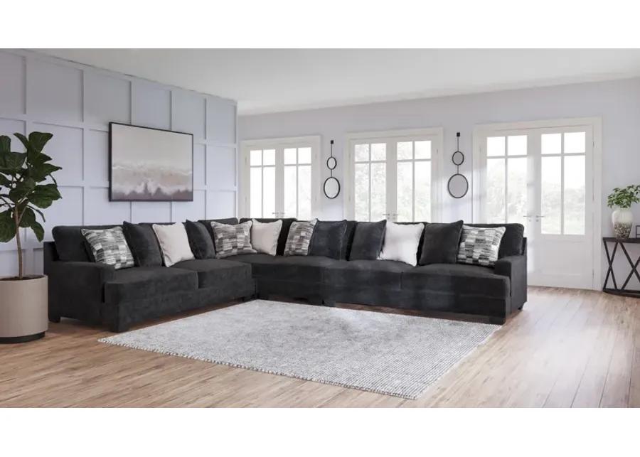 Rawcliffe Charcoal 4 Piece Sectional