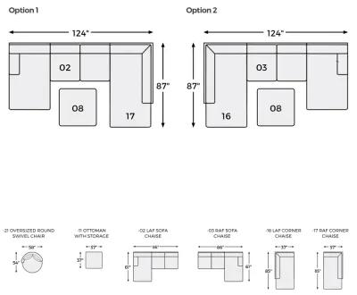 Megginson 2 Piece Sectional