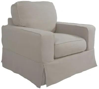 Americana Slipcover Gray Chair