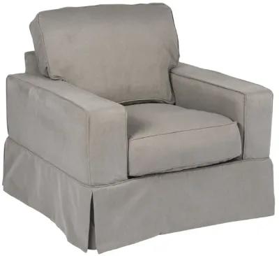 Americana Slate Slipcover Chair