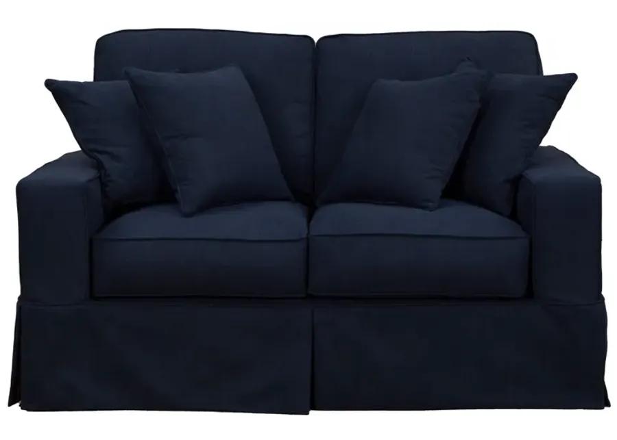 Americana Navy Slipcover Loveseat