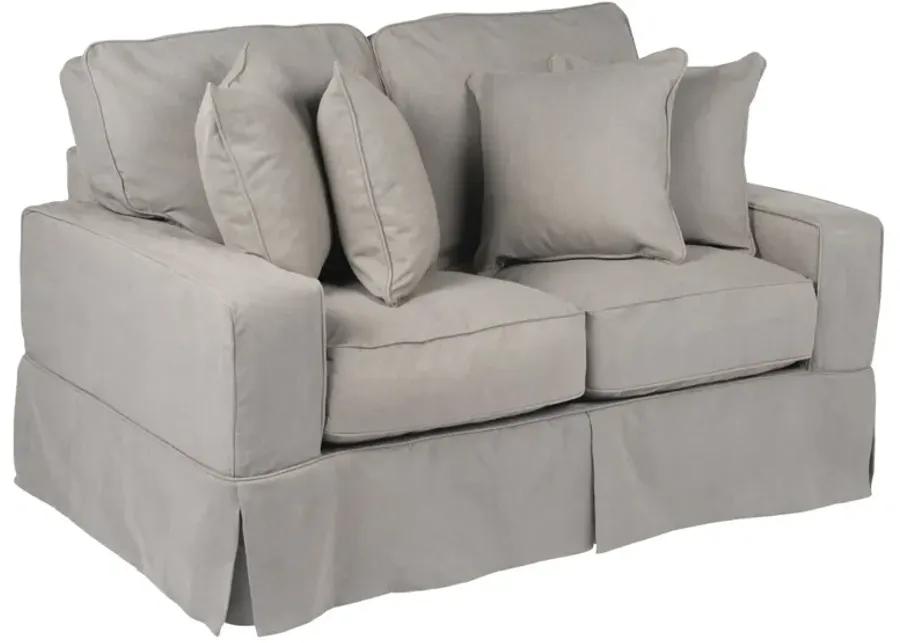 Americana Slate Slipcover Loveseat