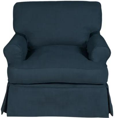 Horizon Navy Slipcover Chair