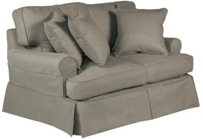 Horizon Slate Slipcover Loveseat