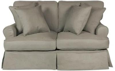 Horizon Slate Slipcover Loveseat