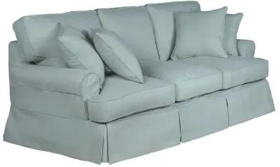 Horizon Light Blue Slipcover Sofa