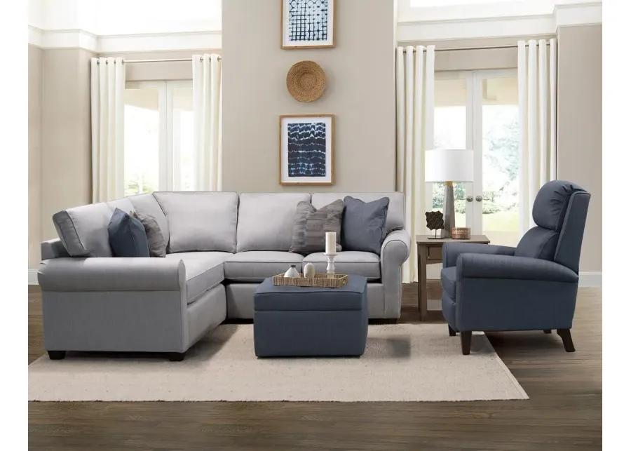 Sunbrella Silver 2 Piece Sectional