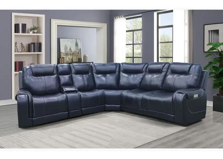 Oakley 6 Piece Power Headrest Reclining Sectional with Power Lumbar