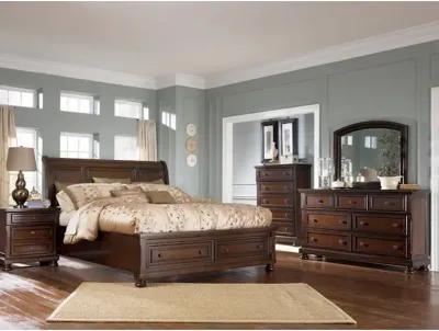 Oxford Queen Storage Sleigh Bed