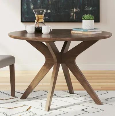 Lyncott 5 Piece Round Dining Set (Table with 4 Grey Side Chairs)