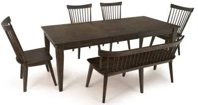 Midland Falls 6 Piece Dining Set (Table with 4 Side Chairs and Bench)