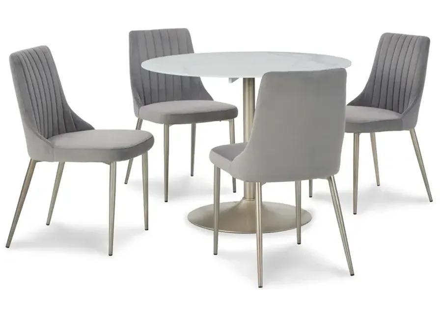 Barchoni 5 Piece Dinette Set (Table with 4 Side Chairs)