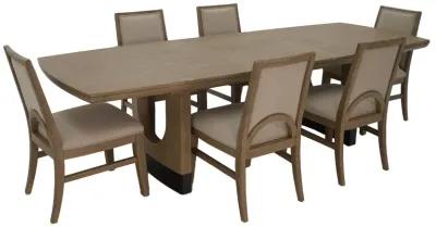 Tristan 7 Piece Set (Trestle Table with 6 Side Chairs)