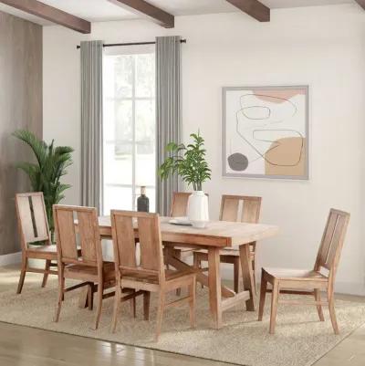 Casual Loft 7 Piece Dining Set (Table with 6 Wood Side Chairs)