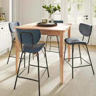 Urban Archive 5 Piece Dining Set (Counter Table with 4 Slate Stools)