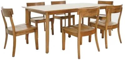 Daniel's Amish Mid Century 7 Piece Dining Set (Table with 6 Side Chairs)