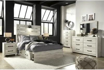 Cambeck Panel Bed with 1 Side Storage Drawer