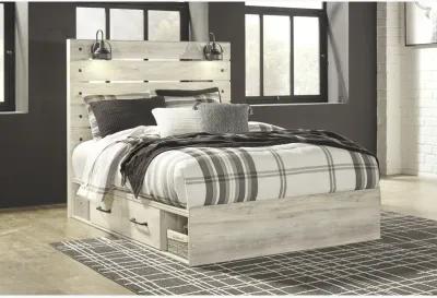 Cambeck Panel Bed with 1 Side Storage Drawer