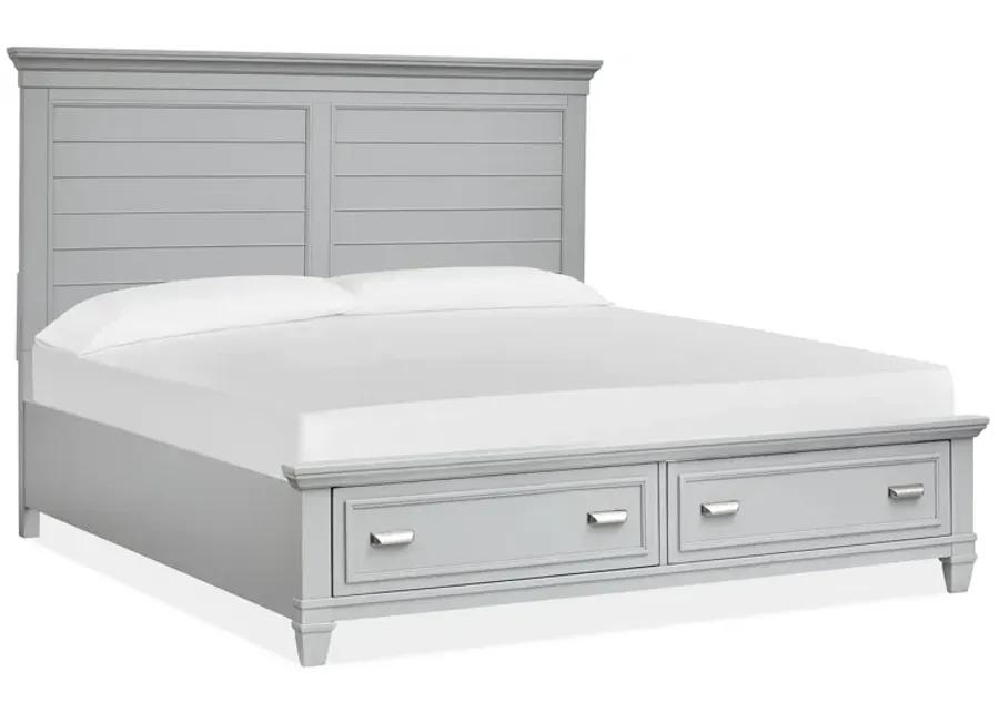 Charleston Grey Storage Bed