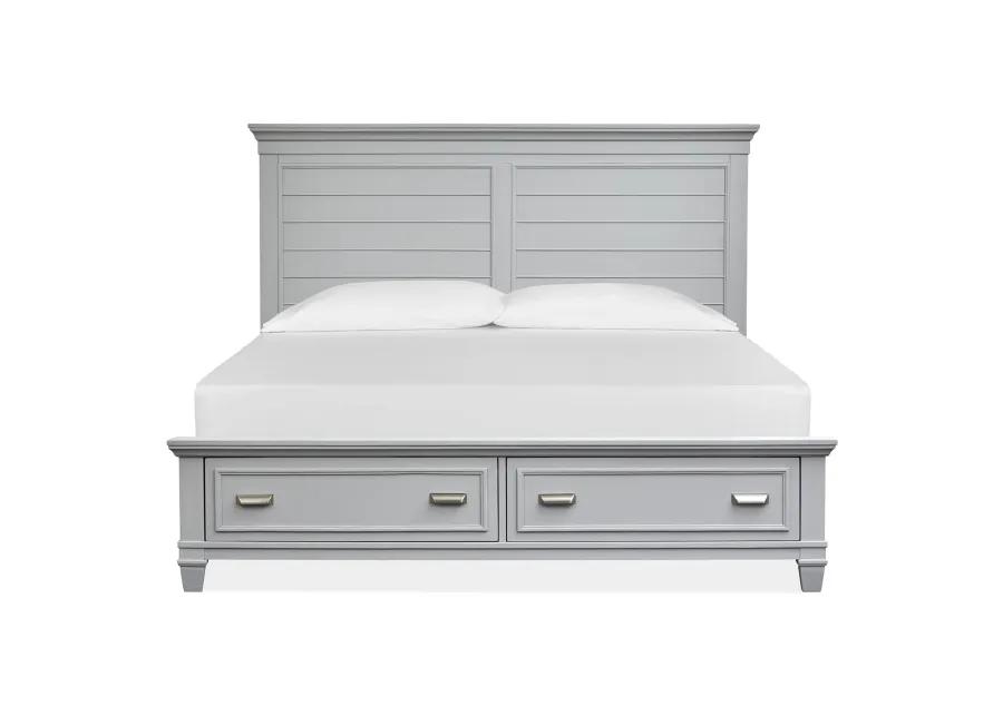 Charleston Grey Storage Bed