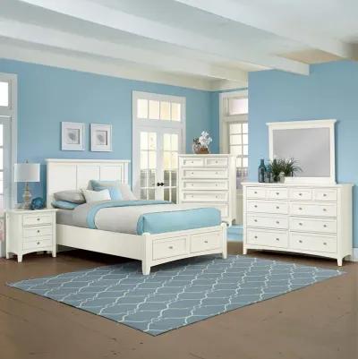 Bonanza White Storage Bed