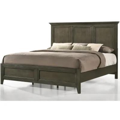 San Mateo Pewter Panel Bed