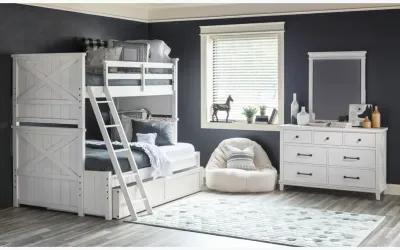 Flatiron White Youth Bunk Bed