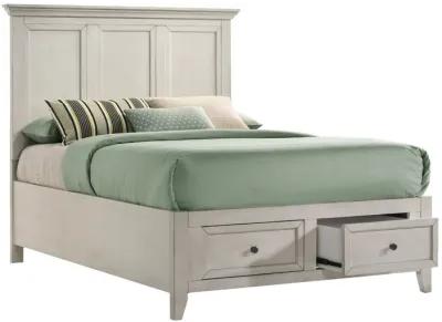 San Mateo White Youth Storage Bed