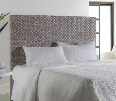 Palmetto Home Grey Braided Headboard - Queen