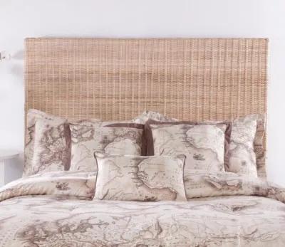 Palmetto Home Natural Core Woven Rattan Headboard - King