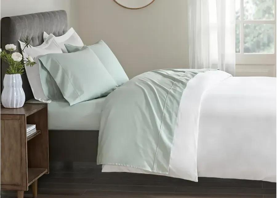 Beautyrest Wrinkle Resistant Cotton Sateen Sheet Set - Seafoam - Queen