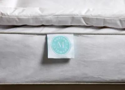 Martha Stewart 3-Inch White Down Top Featherbed Topper - Queen